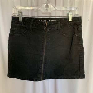 Vanilla Star Black Denim Skirt